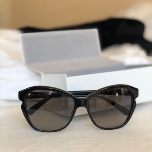 New Dior sunglasses with box, cat-eye style